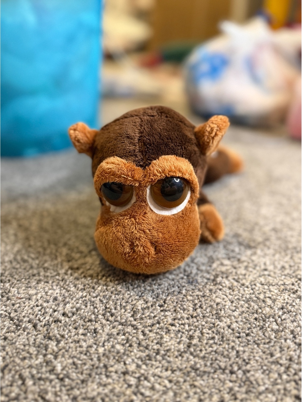 Vintage Diggleby Lil Peepers Brown Monkey Plush Toy